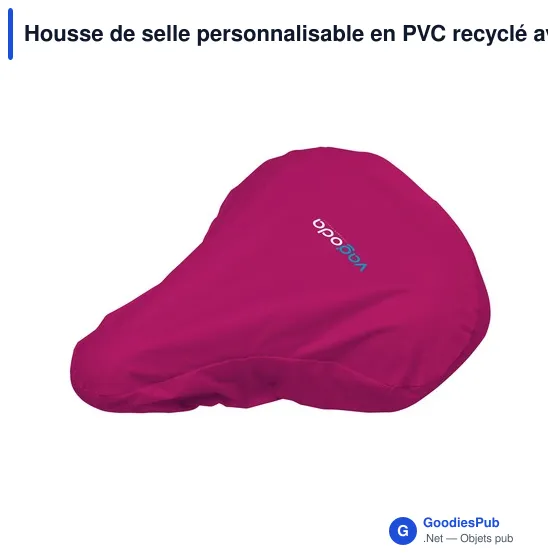 Housse de selle personnalisable en PVC recyclé avec logo - Image 6