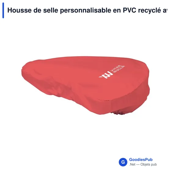 Housse de selle personnalisable en PVC recyclé avec logo - Image 7