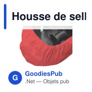 Housse de selle personnalisable en PVC recyclé avec logo - Miniature 8