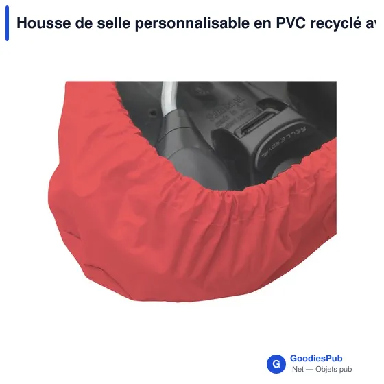 Housse de selle personnalisable en PVC recyclé avec logo - Image 8