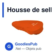 Housse de selle personnalisable en PVC recyclé avec logo - Miniature 10