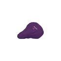 Variante mauve foncé - Housse de selle personnalisable en PVC recyclé avec logo