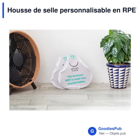 Housse de selle personnalisable en RPET pour logo d'entreprise