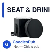 SEAT & DRINK Tabouret/table pliable - Miniature 2