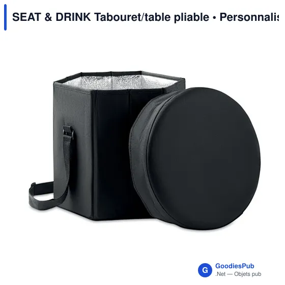 SEAT & DRINK Tabouret/table pliable - Image 2