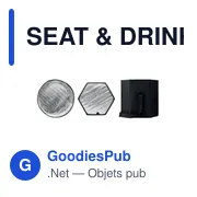 SEAT & DRINK Tabouret/table pliable - Miniature 3