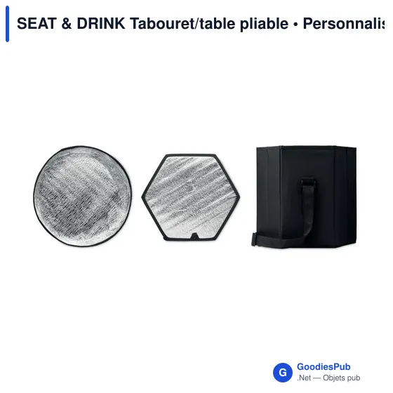 SEAT & DRINK Tabouret/table pliable - Image 3