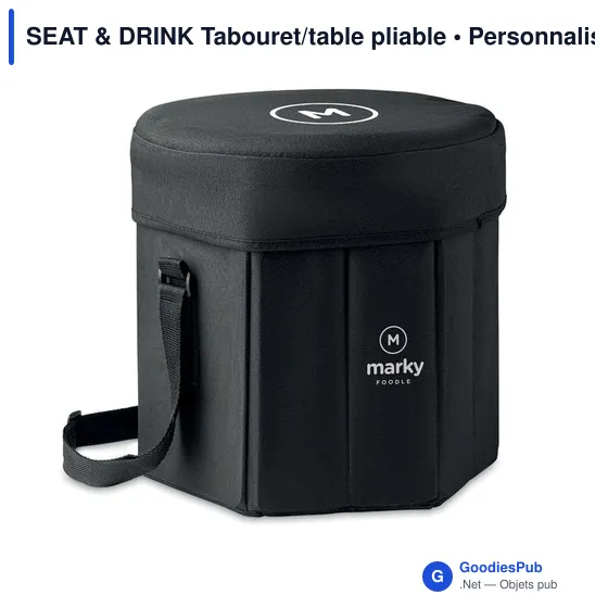 SEAT & DRINK Tabouret/table pliable - Image 4