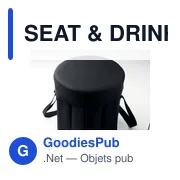 SEAT & DRINK Tabouret/table pliable - Miniature 5