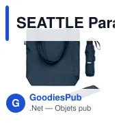 SEATTLE Parapluie 21'' et Tote bag - Miniature 1