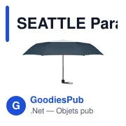SEATTLE Parapluie 21'' et Tote bag - Miniature 2