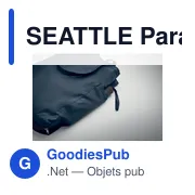 SEATTLE Parapluie 21'' et Tote bag - Miniature 4