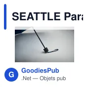 SEATTLE Parapluie 21'' et Tote bag - Miniature 6