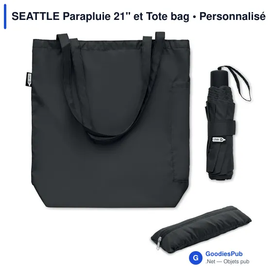 SEATTLE Parapluie 21'' et Tote bag - Image 8
