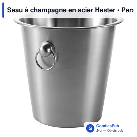 Seau à champagne en acier Hester