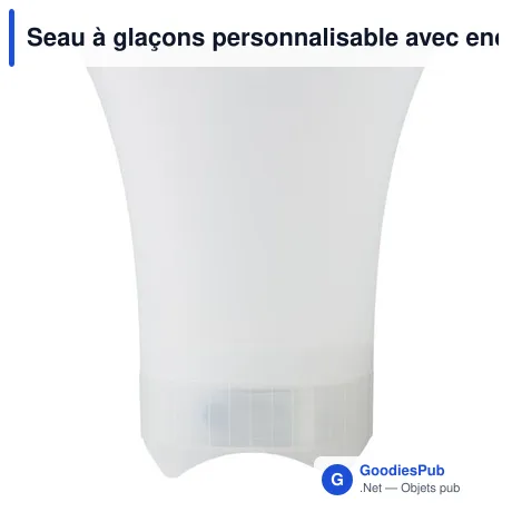 Seau à glaçons personnalisable avec enceinte Annabel pour logo