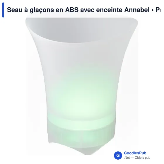 Seau à glaçons personnalisable avec enceinte Annabel pour logo - Image 2