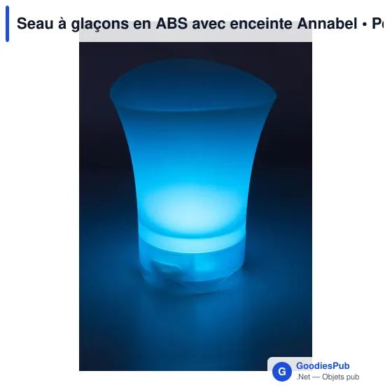 Seau à glaçons personnalisable avec enceinte Annabel pour logo - Image 11