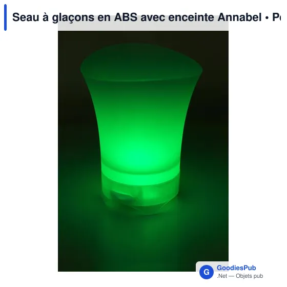 Seau à glaçons personnalisable avec enceinte Annabel pour logo - Image 12