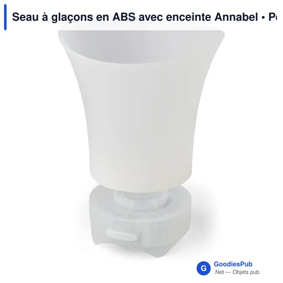 Seau à glaçons personnalisable avec enceinte Annabel pour logo - Image 5