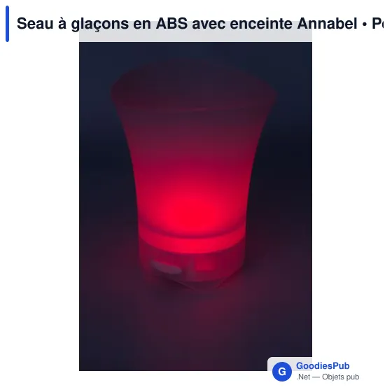 Seau à glaçons personnalisable avec enceinte Annabel pour logo - Image 9
