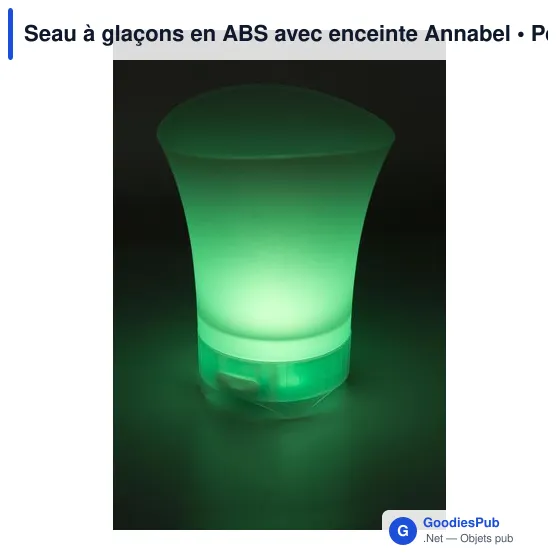 Seau à glaçons personnalisable avec enceinte Annabel pour logo - Image 10