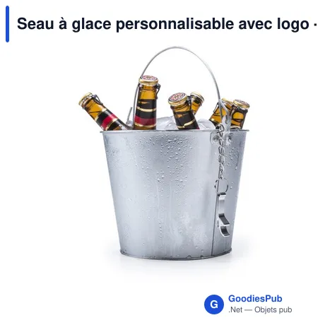 Seau à glace personnalisable avec logo - Seau Blake