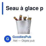 Seau à glace personnalisable avec logo - Seau Blake - Miniature 2
