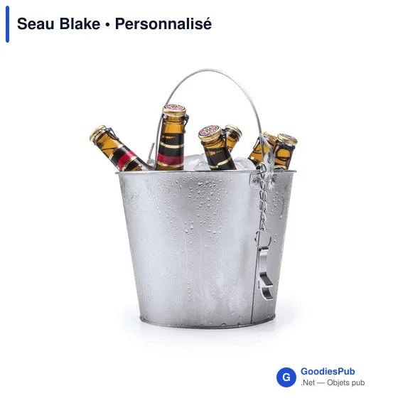 Seau à glace personnalisable avec logo - Seau Blake - Image 2