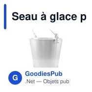 Seau à glace personnalisable avec logo - Seau Blake - Miniature 3