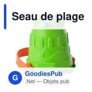 Seau de plage personnalisable Matheo avec logo - Miniature 4