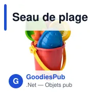 Seau de plage personnalisable Matheo avec logo - Miniature 5