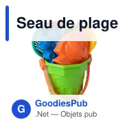 Seau de plage personnalisable Matheo avec logo - Miniature 6