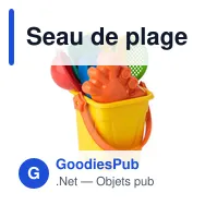 Seau de plage personnalisable Matheo avec logo - Miniature 7