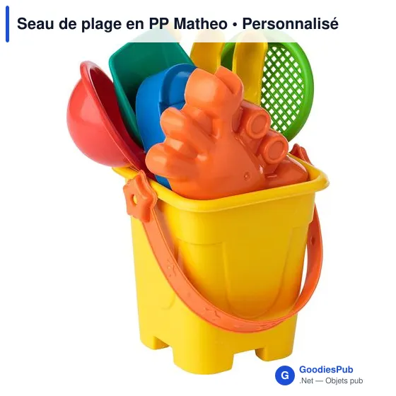 Seau de plage personnalisable Matheo avec logo - Image 7