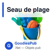 Seau de plage personnalisable Matheo avec logo - Miniature 8