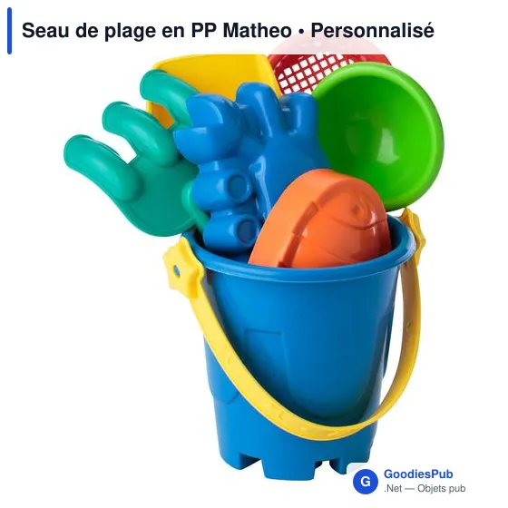 Seau de plage personnalisable Matheo avec logo - Image 8