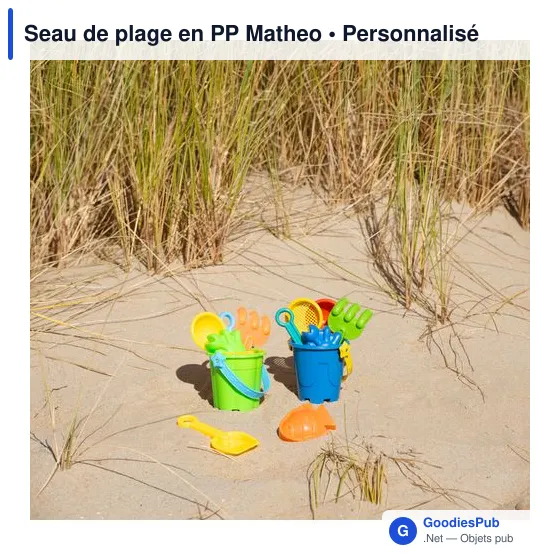 Seau de plage personnalisable Matheo avec logo - Image 9