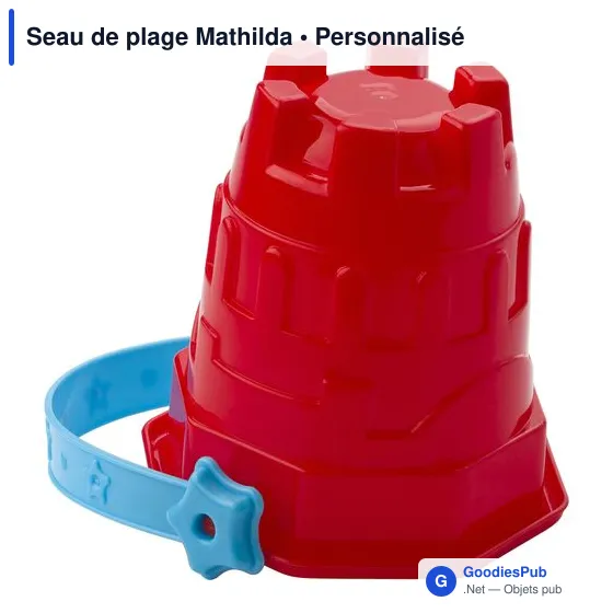 Seau de plage personnalisable Mathilda avec logo - Image 2