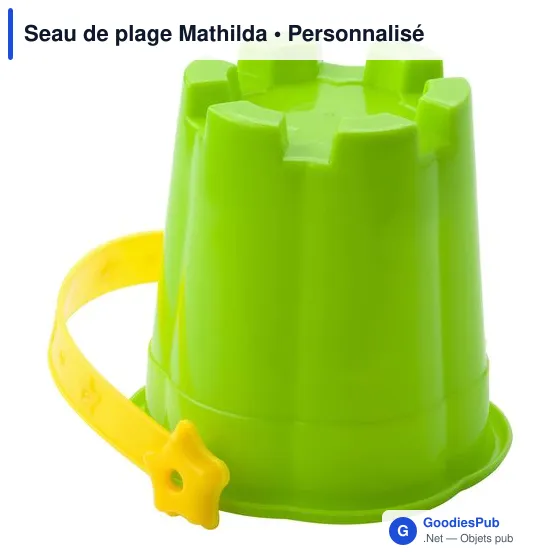 Seau de plage personnalisable Mathilda avec logo - Image 3
