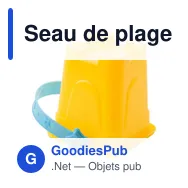 Seau de plage personnalisable Mathilda avec logo - Miniature 4