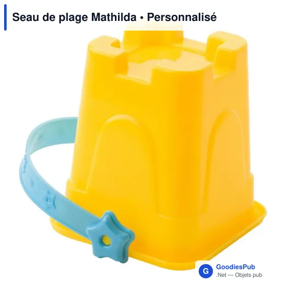 Seau de plage personnalisable Mathilda avec logo - Image 4