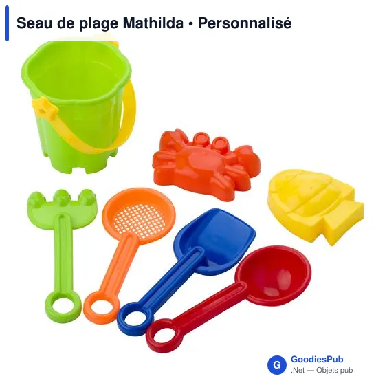 Seau de plage personnalisable Mathilda avec logo - Image 6