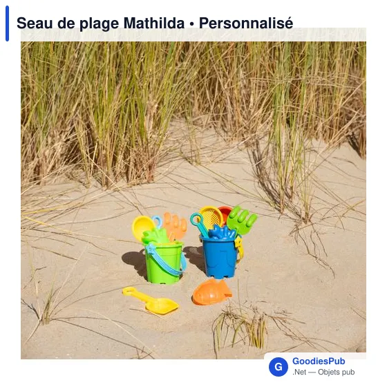 Seau de plage personnalisable Mathilda avec logo - Image 7