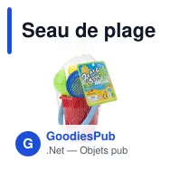 Seau de plage personnalisable Mathilda avec logo - Miniature 8