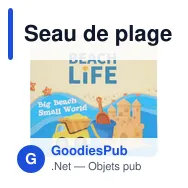 Seau de plage personnalisable Mathilda avec logo - Miniature 9