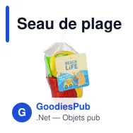 Seau de plage personnalisable Mathilda avec logo - Miniature 10