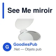 Miroir de poche personnalisable See Me avec logo - Miniature 1
