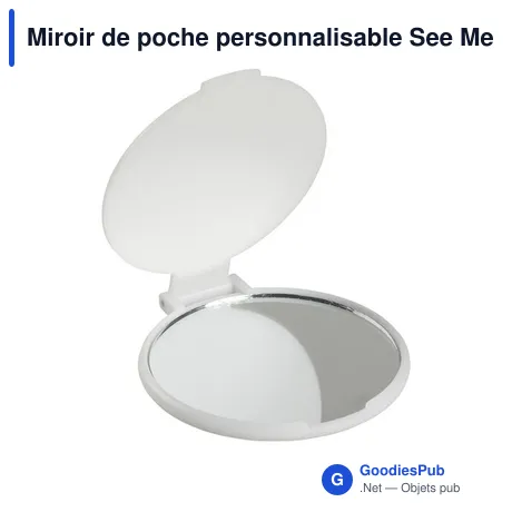 Miroir de poche personnalisable See Me avec logo