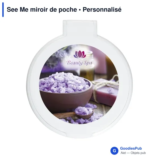 Miroir de poche personnalisable See Me avec logo - Image 2